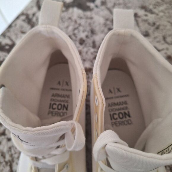 A/X Armani Exchange Icon logo high top sneakers size 10 - Picture 7 of 12